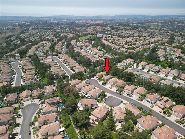 26181 San Marino Ct, Mission Viejo, CA 92692 - aerial view of property and surrounding area with nearby suburban area