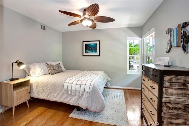 26181 San Marino Ct, Mission Viejo, CA 92692 - bedroom with wood finished floors and ceiling fan