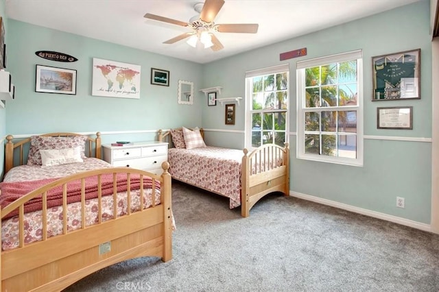 26181 San Marino Ct, Mission Viejo, CA 92692 - bedroom with carpet and ceiling fan