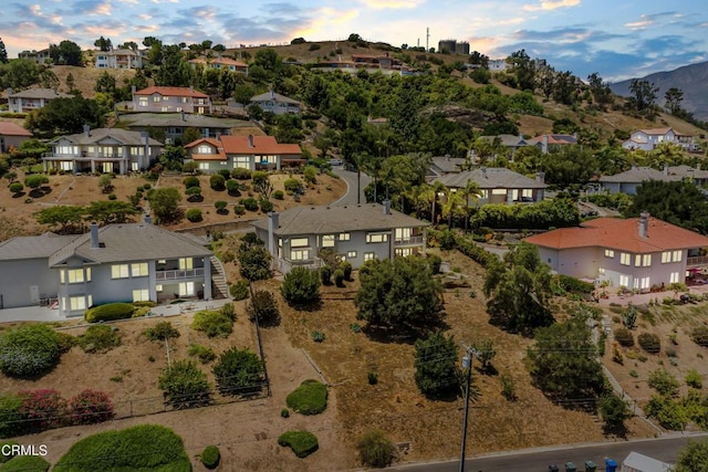 800 Manor Ridge Rd, Santa Paula, CA 93060 - aerial view at dusk of a residential view and a mountain view
