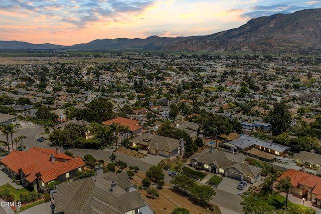 800 Manor Ridge Rd, Santa Paula, CA 93060 - aerial view of property and surrounding area with mountains and nearby suburban area