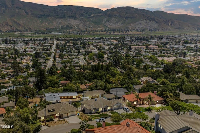 800 Manor Ridge Rd, Santa Paula, CA 93060 - aerial view of property and surrounding area featuring a mountain backdrop and nearby suburban area