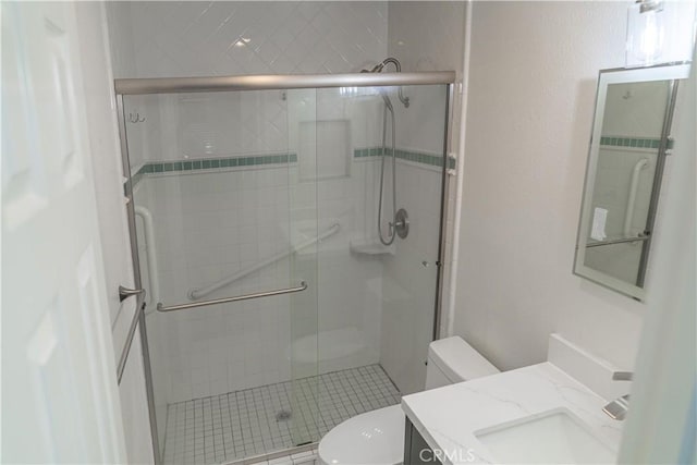 1845 Anaheim Ave Unit 27, Costa Mesa, CA 92627 - bathroom featuring vanity and a shower stall
