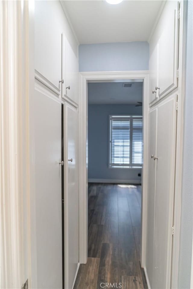 1845 Anaheim Ave Unit 7D, Costa Mesa, CA 92627 - hall with dark wood-type flooring