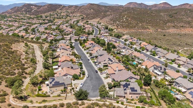 27792 Elderberry St, Murrieta, CA 92562 - aerial view of property's location with a mountainous background and nearby suburban area