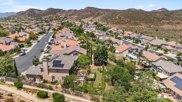 27792 Elderberry St, Murrieta, CA 92562 - aerial overview of property's location featuring nearby suburban area and a mountainous background