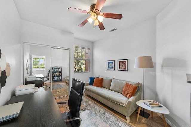 27792 Elderberry St, Murrieta, CA 92562 - office with a ceiling fan