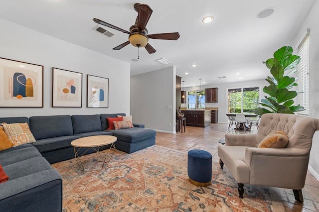 27792 Elderberry St, Murrieta, CA 92562 - living room with a ceiling fan and recessed lighting