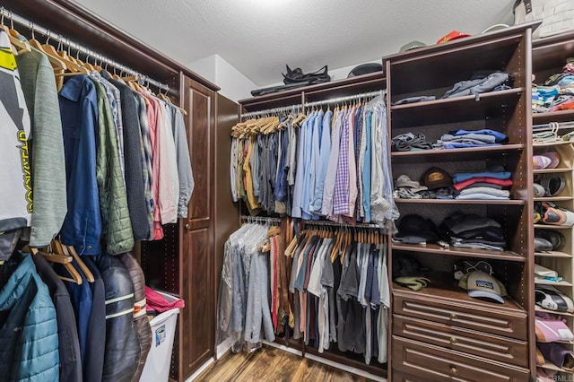 27792 Elderberry St, Murrieta, CA 92562 - walk in closet featuring wood finished floors