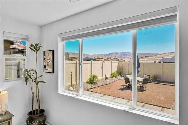 11588 Sky Pointe Dr, Desert Hot Springs, CA 92240 - detailed view of a mountainous background and baseboards