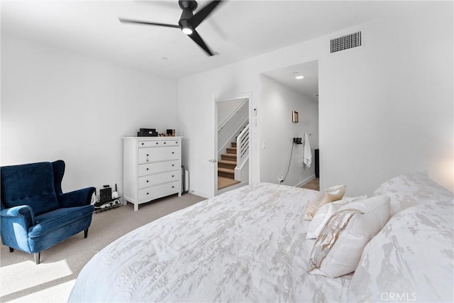 206 Alamo Ct, Long Beach, CA 90802 - bedroom with carpet floors and ceiling fan