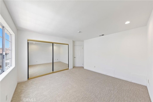 1114 Vincent St Unit A, Redondo Beach, CA 90277 - unfurnished bedroom with carpet, recessed lighting, and a closet