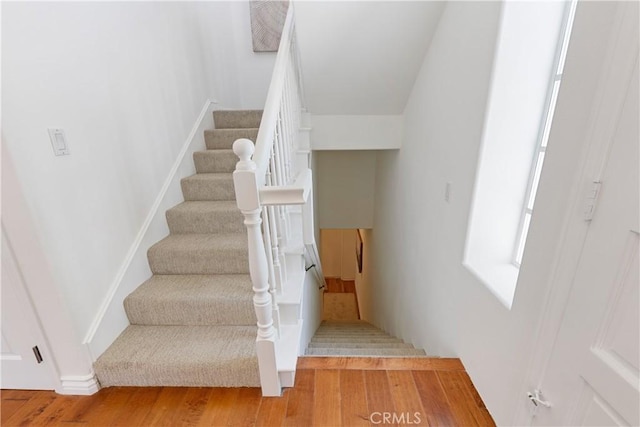 1114 Vincent St Unit A, Redondo Beach, CA 90277 - stairs featuring wood finished floors