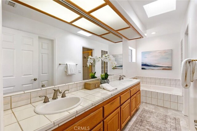 1114 Vincent St Unit A, Redondo Beach, CA 90277 - bathroom with double vanity and a bath