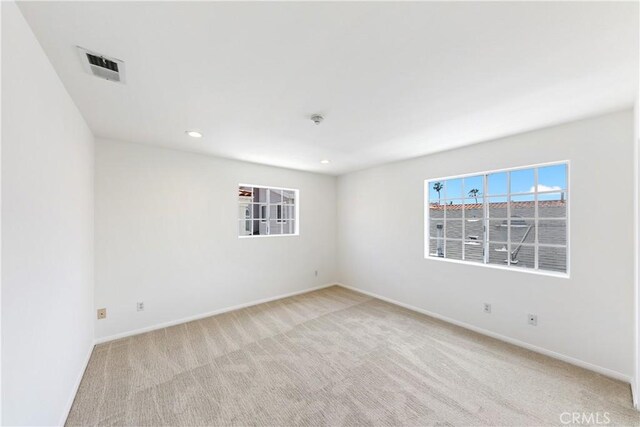 1114 Vincent St Unit A, Redondo Beach, CA 90277 - unfurnished room with light carpet and recessed lighting