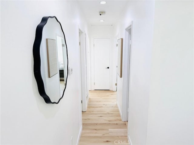 11143 Gonsalves Pl, Cerritos, CA 90703 - corridor with light wood-style flooring and recessed lighting