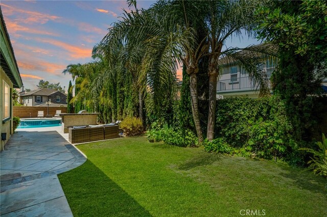 501 Newman Cir, Placentia, CA 92870 - view of yard featuring a patio and an outdoor living space