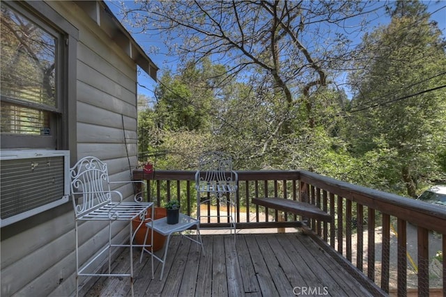316 La Casita Dr, Twin Peaks, CA 92391 - deck with cooling unit