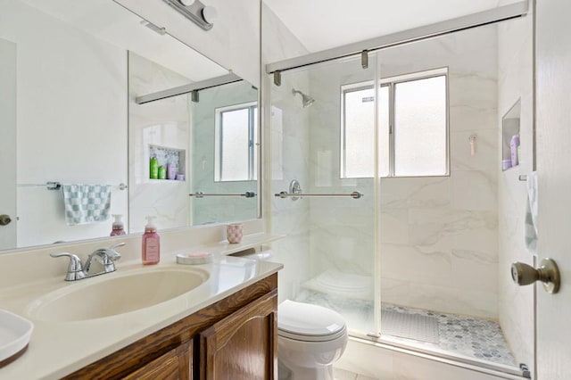 4068 De La Vina Way, Sacramento, CA 95823 - full bath with a marble finish shower and vanity