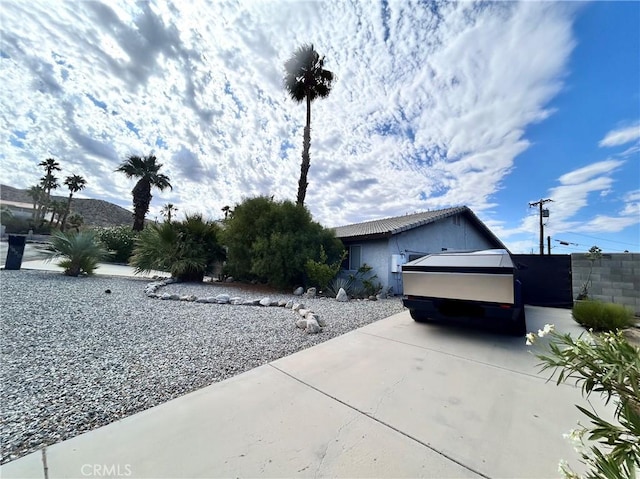 9830 Mesquite Ave, Desert Hot Springs, CA 92240 - view of property exterior featuring driveway