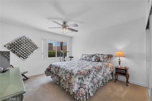 17262 Chase St, Northridge, CA 91325 - bedroom featuring carpet flooring and a ceiling fan
