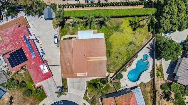 17262 Chase St, Northridge, CA 91325 - aerial view of a pool area