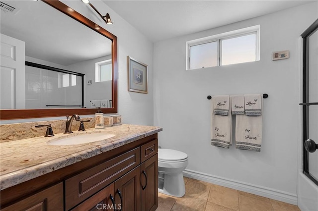 17262 Chase St, Northridge, CA 91325 - full bath featuring vanity and tile patterned flooring