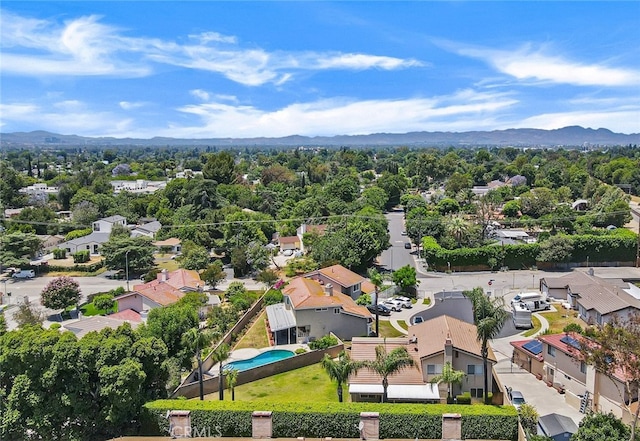 17262 Chase St, Northridge, CA 91325 - aerial perspective of suburban area featuring mountains