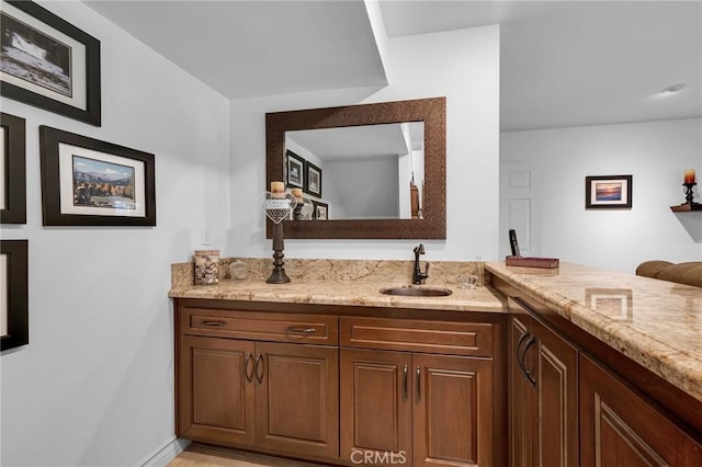 17262 Chase St, Northridge, CA 91325 - bathroom featuring baseboards and vanity