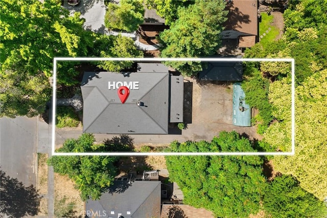 1029 Salem St, Chico, CA 95928 - aerial overview of property's location with property parcel outlined