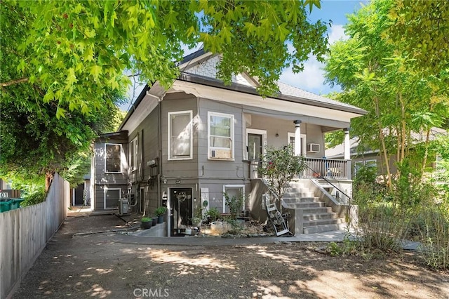 1029 Salem St, Chico, CA 95928 - view of front of home with stairway and covered porch