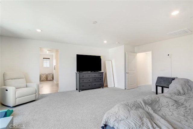 2278 Yuzu St, Corona, CA 92883 - bedroom with light colored carpet and recessed lighting
