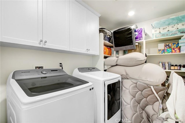 2278 Yuzu St, Corona, CA 92883 - laundry room featuring washer and dryer and cabinet space