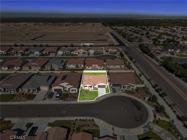 7305 Scrivia Ct, Bakersfield, CA 93311 - aerial view of residential area featuring property boundaries highlighted
