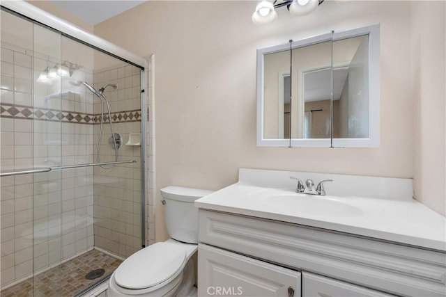 28656 Bradley Rd, Menifee, CA 92586 - bathroom with vanity and a shower stall