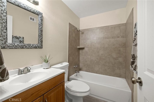 30314 Honeysuckle Hill Dr, Canyon Country, CA 91387 - bathroom featuring vanity and bathtub / shower combination
