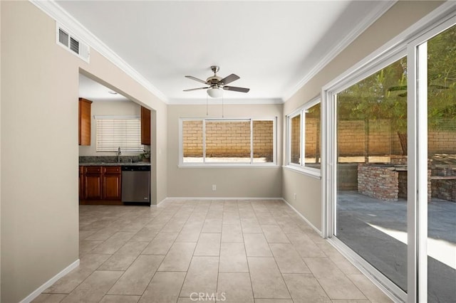 30314 Honeysuckle Hill Dr, Canyon Country, CA 91387 - unfurnished sunroom with a sink