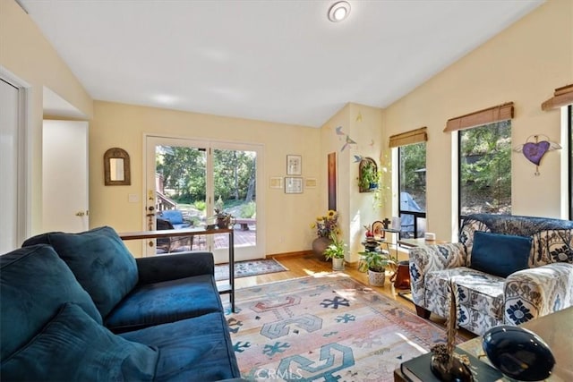 5375 Rosario Ave, Atascadero, CA 93422 - living room with wood finished floors and baseboards