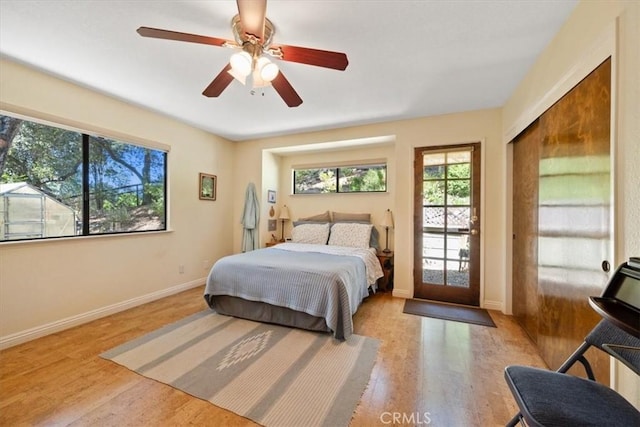 5375 Rosario Ave, Atascadero, CA 93422 - bedroom with wood finished floors and ceiling fan