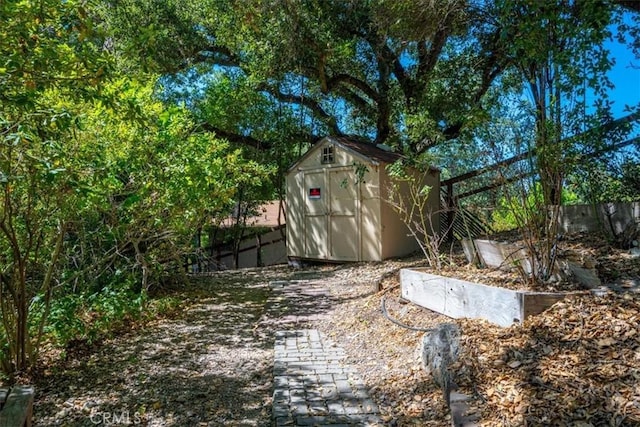 5375 Rosario Ave, Atascadero, CA 93422 - view of shed with a fenced backyard