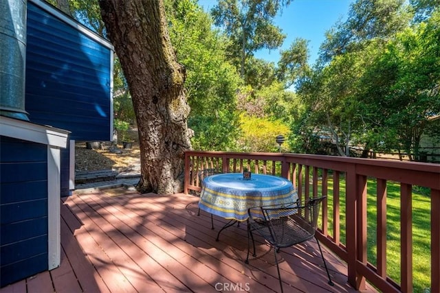 5375 Rosario Ave, Atascadero, CA 93422 - wooden deck with outdoor dining space