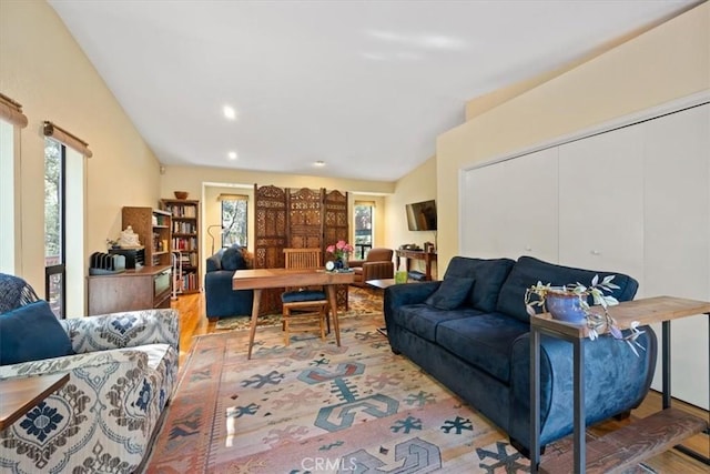 5375 Rosario Ave, Atascadero, CA 93422 - living area with healthy amount of natural light, wood finished floors, and recessed lighting