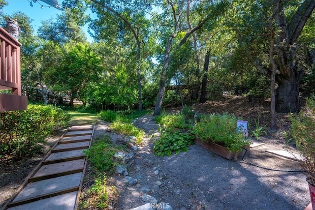 5375 Rosario Ave, Atascadero, CA 93422 - view of yard with a garden and stairway