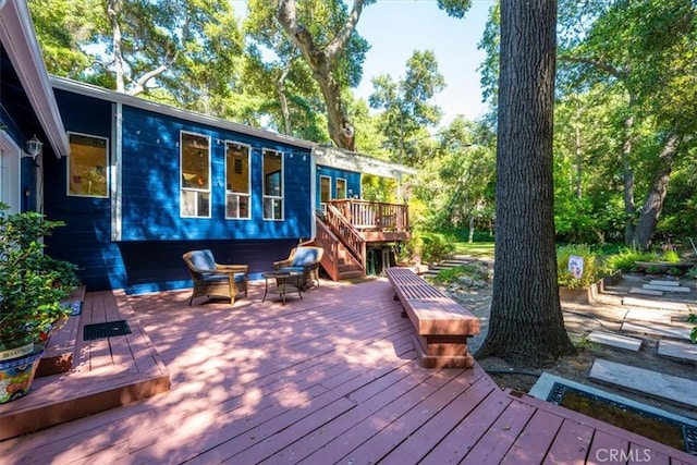 5375 Rosario Ave, Atascadero, CA 93422 - wooden terrace featuring stairway