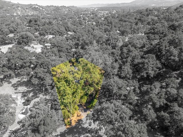 5375 Rosario Ave, Atascadero, CA 93422 - aerial view of a heavily wooded area and a mountainous background
