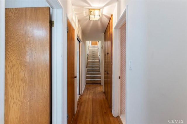 1716 Elm Ave, Manhattan Beach, CA 90266 - corridor featuring wood finished floors and stairway