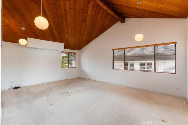 1716 Elm Ave, Manhattan Beach, CA 90266 - empty room with wooden ceiling and carpet