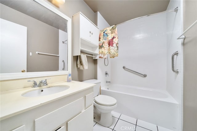 1722 Tiffany Ct, Ontario, CA 91762 - full bathroom with bathtub / shower combination, tile patterned floors, and vanity