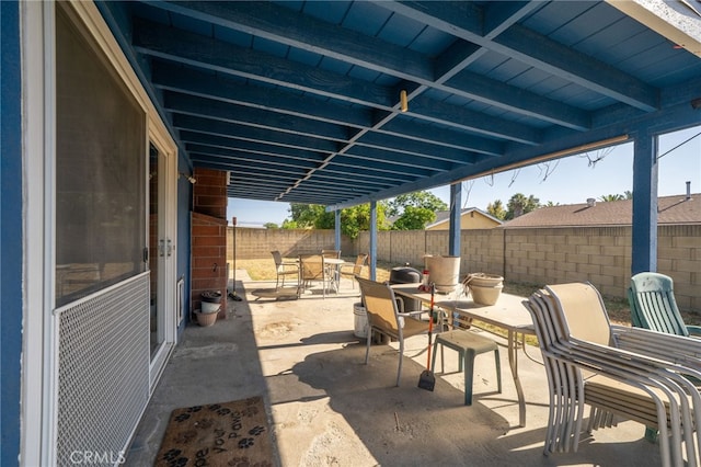 1722 Tiffany Ct, Ontario, CA 91762 - fenced backyard featuring a patio area and outdoor dining space
