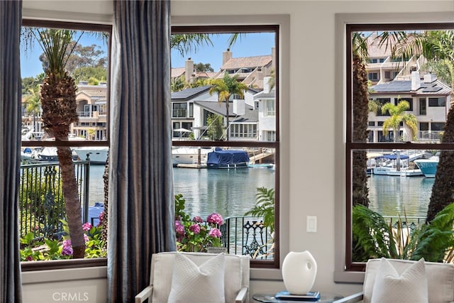 648 Harbor Island Dr, Newport Beach, CA 92660 - dining room with a water view